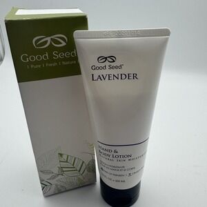 Good Seed Lavender Hand & Body Natural Moisturizing Lotion 3.3 Oz Sealed. 100ml